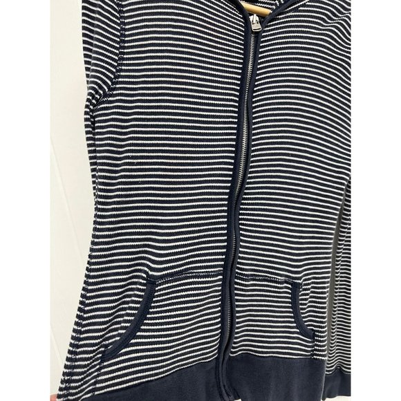 Tommy HilfigerJunior Long Sleeve Full Zip Hooded Striped Sweatshirt Size M - Picture 8 of 11